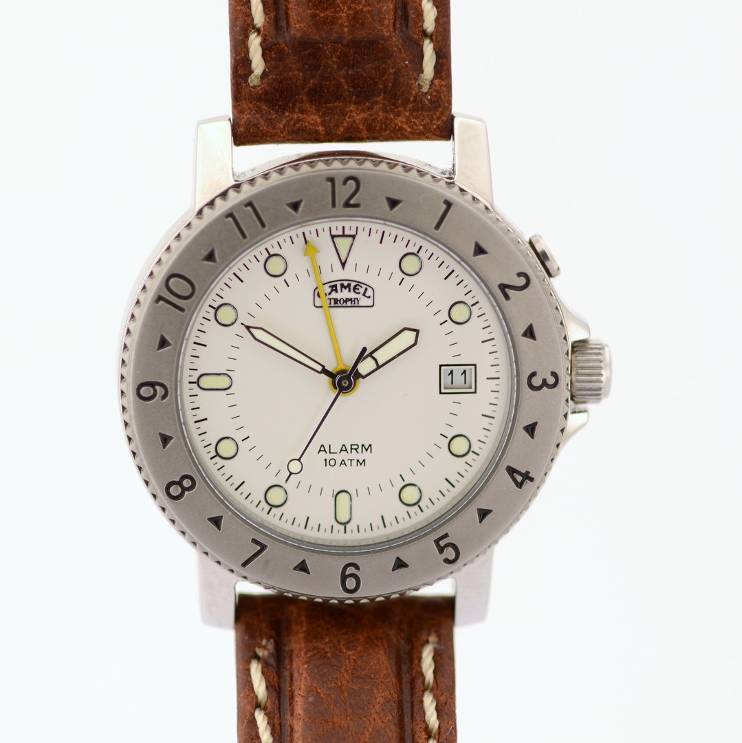 CAMEL TROPHY / ALARM DATE - (Unworn) Gentlemen's Steel Wrist Watch