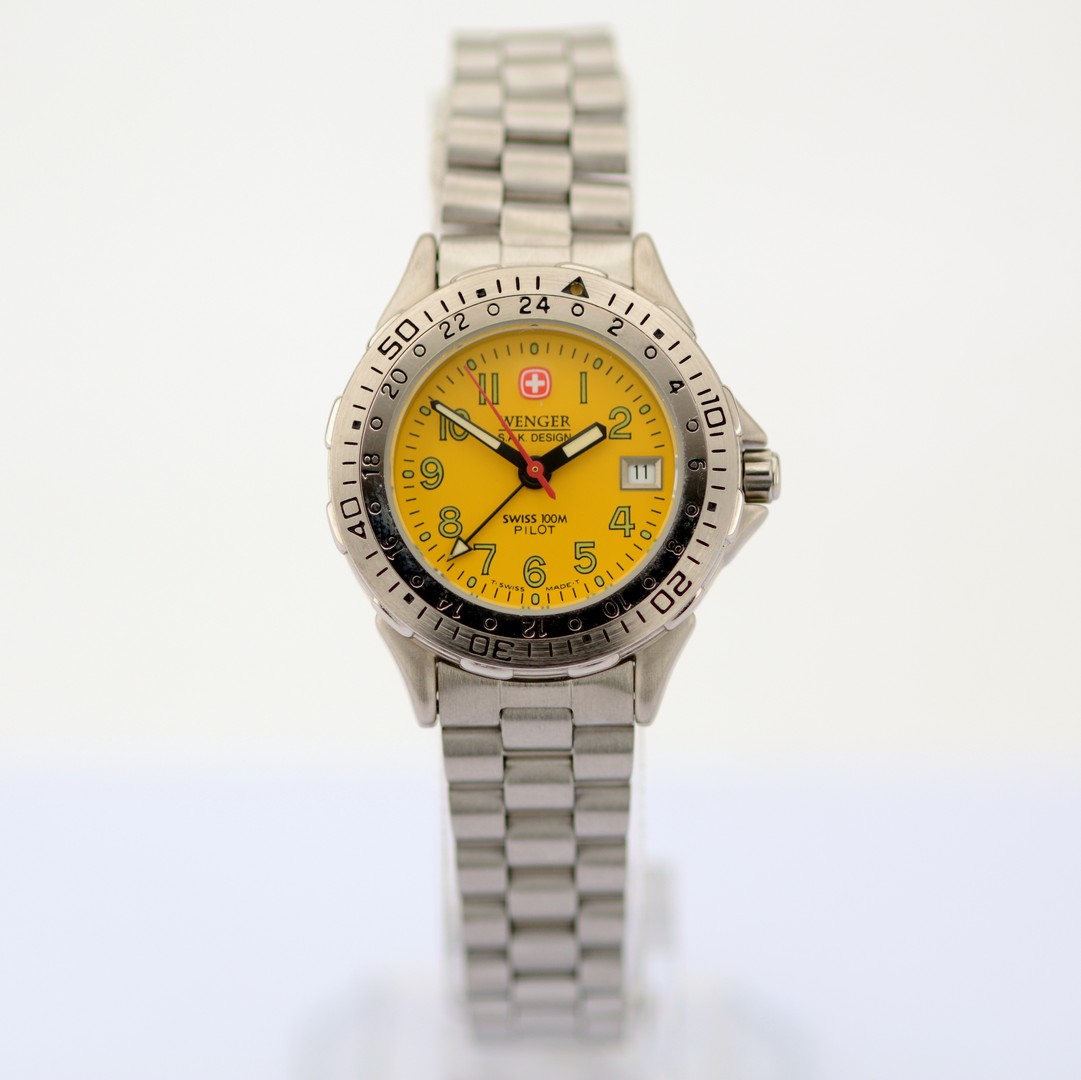 Wenger / S.A.K DESIGN Pilot Date - (Unworn) Unisex Steel Wrist Watch - Image 6 of 6