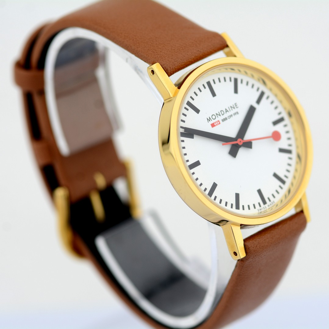 Mondaine / SBB CFF FFS Ecoquartz Official Swiss Railway Watch - (Unworn) Leather / Lady's - Image 3 of 9