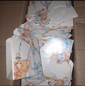 40 x Teddy and Baby Bottle Paper Boxes