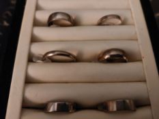 Rings. x 10 Silver or Similar Various Sizes