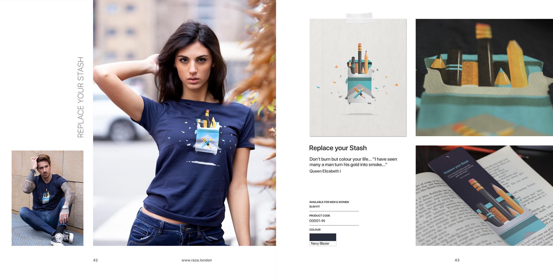 Raza London - Brand New & Sealed Pack Designer T-Shirts for Men & Women - Total RRP £240,000 - Image 20 of 29