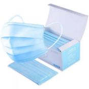 1000 x 3 Ply Blue Disposable Masks 50 Per Box