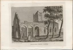 Dunmore Abbey Co Galway Rare 1791 Francis Grose Antique Print