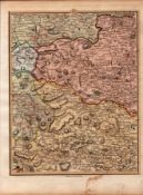 North Pennines & Yorkshire Dales Durham John Cary’s Antique 1794 Map.
