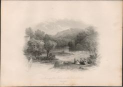 Meeting of the Waters Co Wicklow 1837-38 Victorian Engraving.