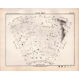 Star Map Chart Victorian Antique 1892 Atlas of Astronomy 69.