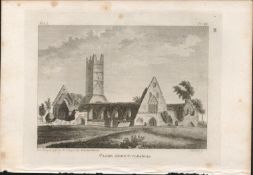 Clare Abbey Co Galway Rare 1791 Francis Grose Antique Print.