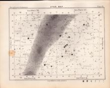 Star Map Chart Victorian Antique 1892 Atlas of Astronomy 59.