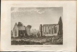 Cashel Franciscan Abbey Co Tipperary Rare 1791 Francis Grose Antique Print.