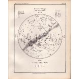 November Midnight Chart Victorian 1892 Atlas of Astronomy 49.