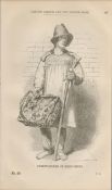 London Victorian Bird Nest Street Seller Antique 1864 Henry Mayhew Print.