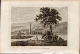 Devenish Isle Co Fermanagh Rare 1791 Francis Grose Antique Print