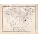 Star Map Chart Victorian Antique 1892 Atlas of Astronomy 64.
