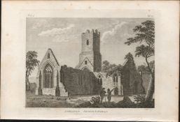 Athenry Abbey Galway Rare 1791 Francis Grose Antique Print
