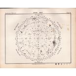 Star Map Chart Victorian Antique 1892 Atlas of Astronomy 70.