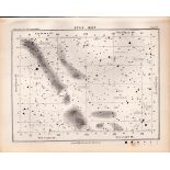 Star Map Chart Victorian Antique 1892 Atlas of Astronomy 62.