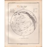 March Midnight Chart Victorian Antique 1892 Atlas of Astronomy 41.