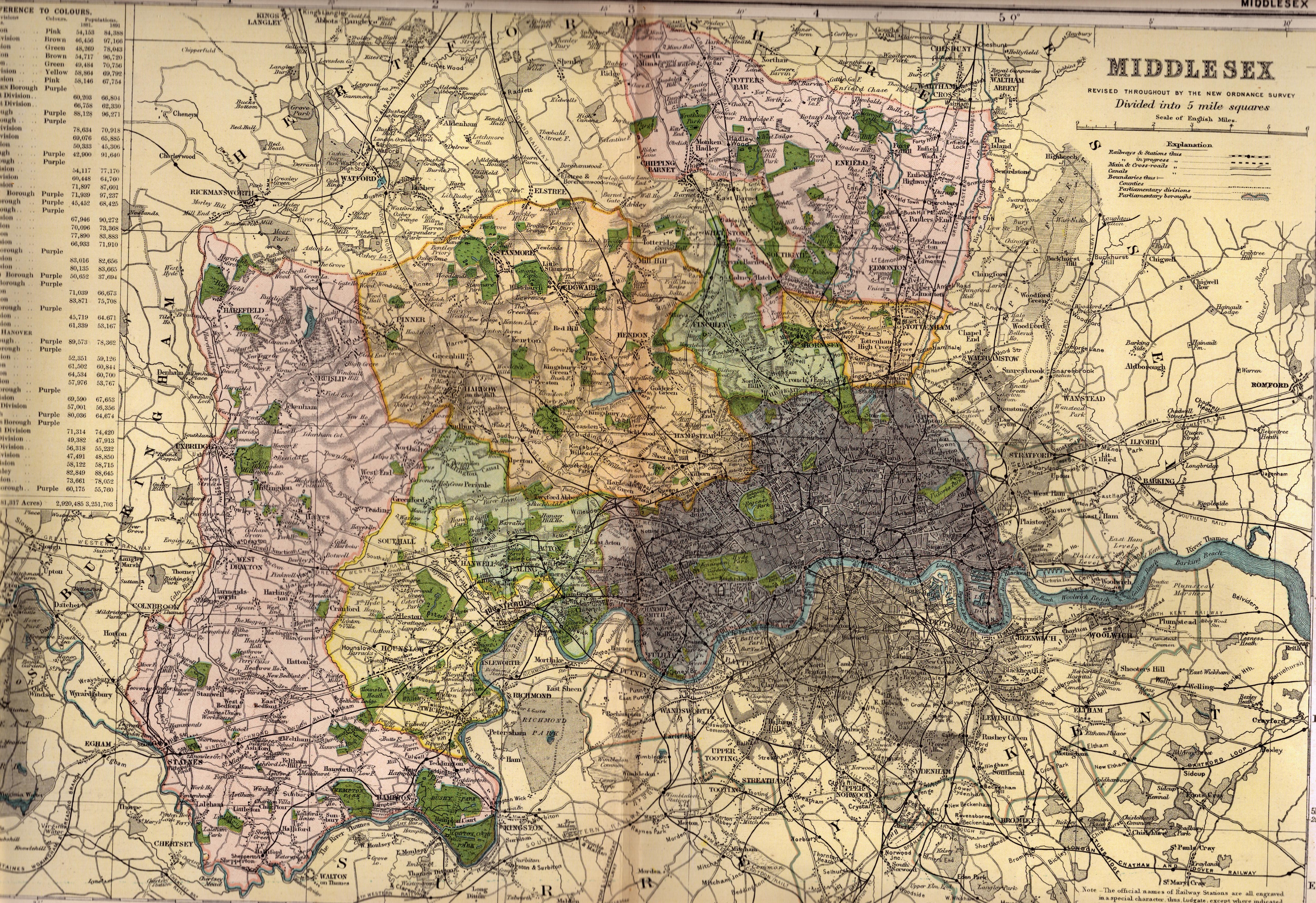 Collection of 11 Coloured Victorian Large Antique Maps GW Bacon 1899 Set 2 - Image 7 of 12