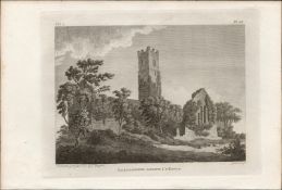 Lislaghtin Abbey Co Longford Rare 1791 Francis Grose Antique Print