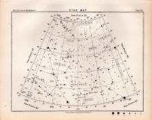 Star Map Chart Victorian Antique 1892 Atlas of Astronomy 56.