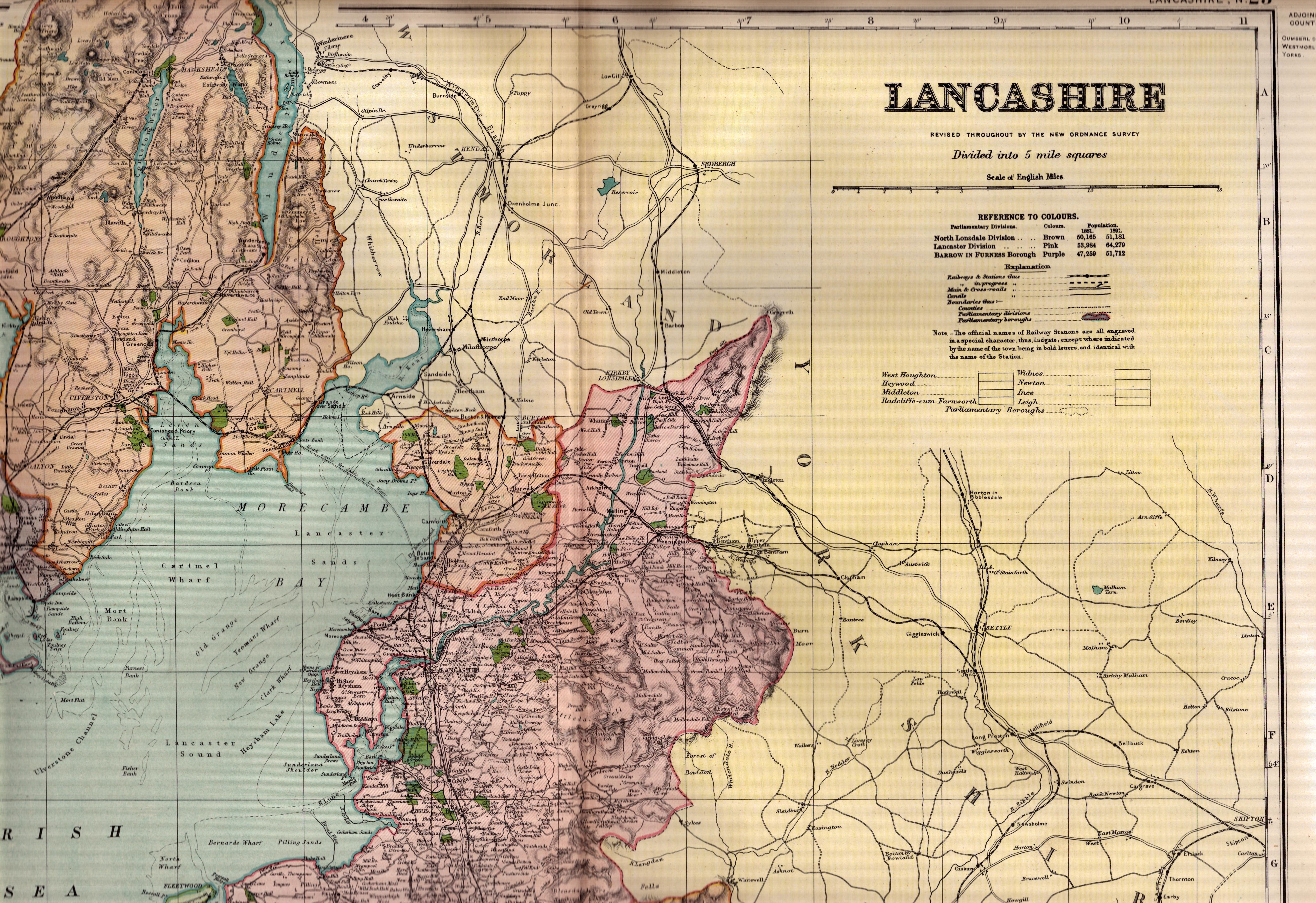 Collection of 11 Coloured Victorian Large Antique Maps GW Bacon 1899 Set 2 - Image 9 of 12