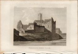 Timoleague Abbey Co Cork Rare 1791 Francis Grose Antique Print.