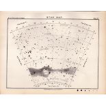 Star Map Chart Victorian Antique 1892 Atlas of Astronomy 67.
