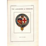 Lancashire & Yorkshire Railway Crest & Coat of Arms Antique Book Plate.