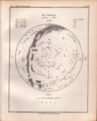 May Midnight Chart Victorian Antique 1892 Atlas of Astronomy 43.