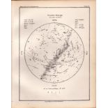 December Midnight Chart Victorian 1892 Atlas of Astronomy 50.