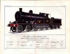 The London & North Western Railway Coloured Antique Book Plate.