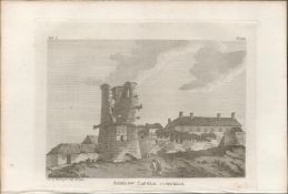 Arklow Castle Co Wicklow Rare 1791 Francis Grose Antique Print.