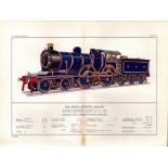 The Great Eastern Railway Coloured Antique Book Plate.