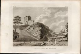 Naul Castle Co Westmeath Rare 1791 Francis Grose Antique Print.