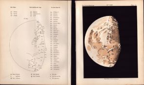 Moon Ninth Day Cycle Victorian 1892 Atlas of Astronomy - 33.