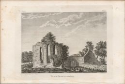 Tuam Abbey Co Galway Rare 1791 Francis Grose Antique Print.