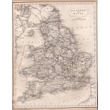 England & Wales Steel Engraved Victorian Antique Thomas Moule Map.