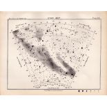 Star Map Chart Victorian Antique 1892 Atlas of Astronomy 68.