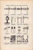 Common Objects of Our Home Railways Antique Book Plate.