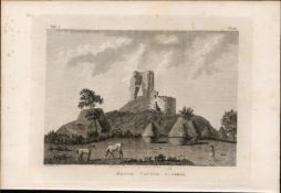 Castleknock Castle Dublin Rare 1791 Francis Grose Antique Print.