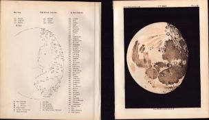 Moon Eleventh Day Cycle Victorian 1892 Atlas of Astronomy 35.