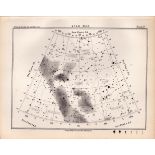 Star Map Chart Victorian Antique 1892 Atlas of Astronomy 57.