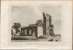 Ardee Church Co Louth Rare 1791 Francis Grose Antique Print