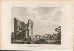 Baggotstrath Castle Baggot St Dublin 1791 Francis Grose Antique Print