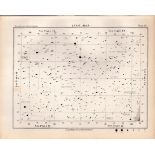 Star Map Chart Victorian Antique 1892 Atlas of Astronomy 60.