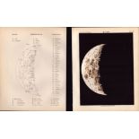 Moon Sixth Day Cycle Victorian 1892 Atlas of Astronomy - 30.