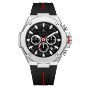 Mens Vonlanthen Chronograph V200 Watch Rubber Strap