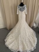 Mary's Bridal Wedding Gown Size 12. Ivory/Champagne MB6403