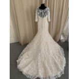 Mary's Bridal Wedding Gown Size 12. Ivory/Champagne MB6403